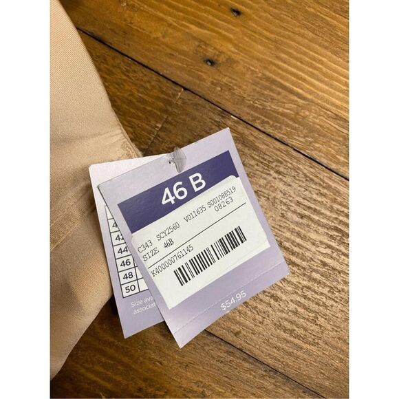 Catherines Intimates 46B Beige Strapless Multiway Adjustable Strap Bra NWT - Picture 8 of 8